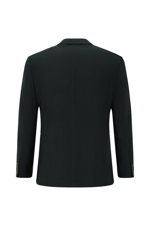 Koyu Yeşil 7 Drop Super Slim Fit Eksra Dar Kesim Desenli Takım Elbise