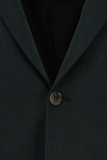 Koyu Yeşil 7 Drop Slim Fit Dar Kesim Klasik Desenli Takım Elbise