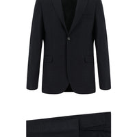 Medium Anthracite 6 Drop Regular Fit Standard Cut Patterned Suit