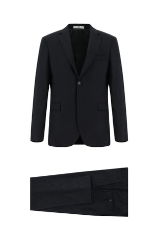  Orta Antrasit Regular Fit Klasik Desenli Takım Elbise