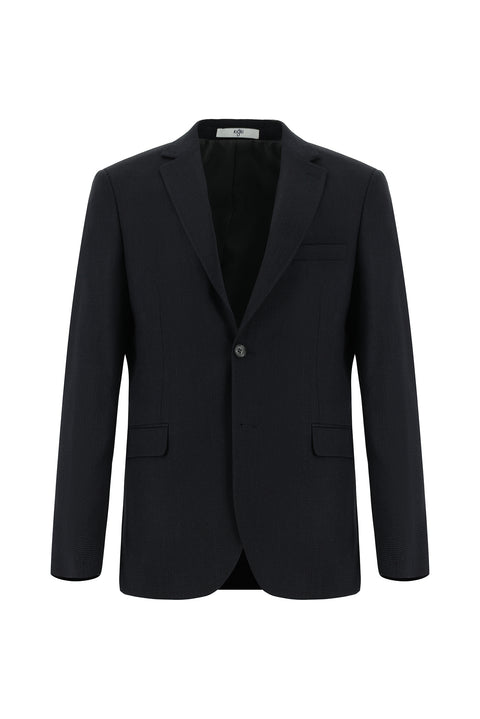 Orta Antrasit 4 Drop Relaxed Fit Rahat Kesim Desenli Takım Elbise