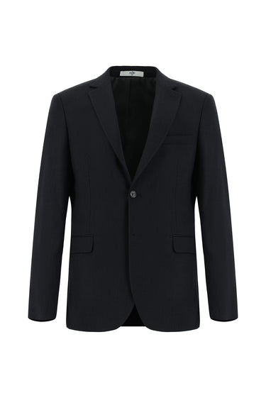 Orta Antrasit Super Slim Fit Ekstra Dar Kesim Klasik Desenli Takım Elbise