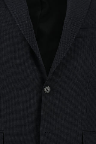  Orta Antrasit Regular Fit Klasik Desenli Takım Elbise