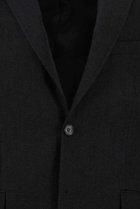 Medium Anthracite 6 Drop Regular Fit Standard Cut Patterned Suit