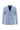  Açık Mavi Super Slim Fit Ekstra Dar Kesim Çizgili Kruvaze Takım Elbise