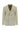 Açık Vizon Super Slim Fit Ekstra Dar Kesim Çizgili Kruvaze Takım Elbise
