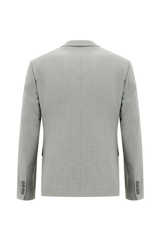  Orta Gri 7 Drop Super Slim Fit Eksra Dar Kesim Çizgili Takım Elbise