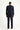 Koyu Lacivert Slim Fit Dar Kesim Çizgili Kruvaze Takım Elbise