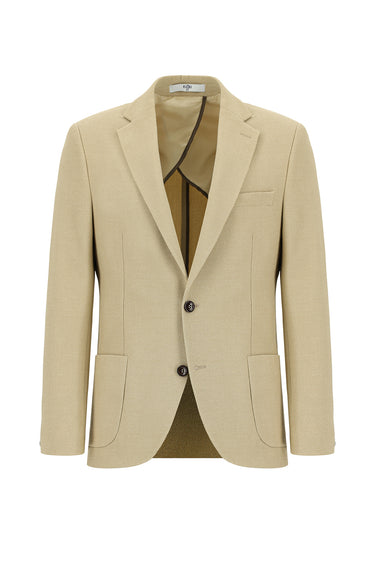 Safari Slim Fit Dar Kesim Çizgili Beli Lastikli İpli Takım Elbise