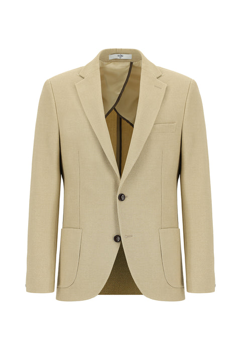 Safari 6 Drop Regular Fit Standart Kesim Çizgili Beli Lastikli İpli Takım Elbise