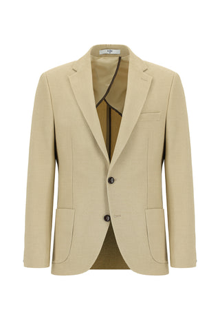  Safari Regular Fit Çizgili Beli Lastikli İpli Takım Elbise