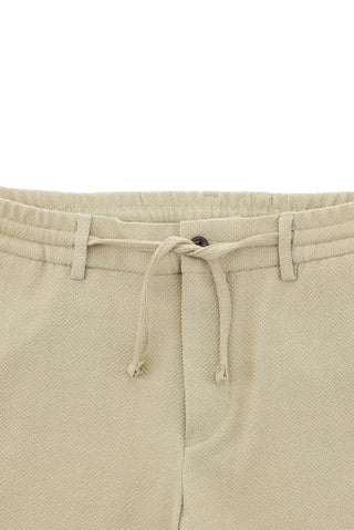  Safari Regular Fit Çizgili Beli Lastikli İpli Takım Elbise