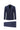Orta Lacivert Slim Fit Dar Kesim Çizgili Kruvaze Takım Elbise