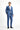 İndigo Super Slim Fit Ekstra Dar Kesim Çizgili Beli Lastikli İpli Gofre Takım Elbise