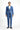 İndigo Super Slim Fit Ekstra Dar Kesim Çizgili Beli Lastikli İpli Gofre Takım Elbise