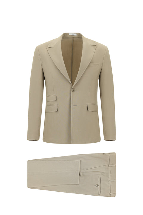 Orta Vizon 7 Drop Super Slim Fit Eksra Dar Kesim Çizgili Takım Elbise