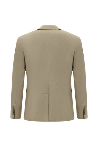  Orta Vizon Super Slim Fit Ekstra Dar Kesim Çizgili Takım Elbise