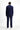 Koyu Lacivert Slim Fit Dar Kesim Çizgili İtalyan Kesim Kruvaze Takım Elbise