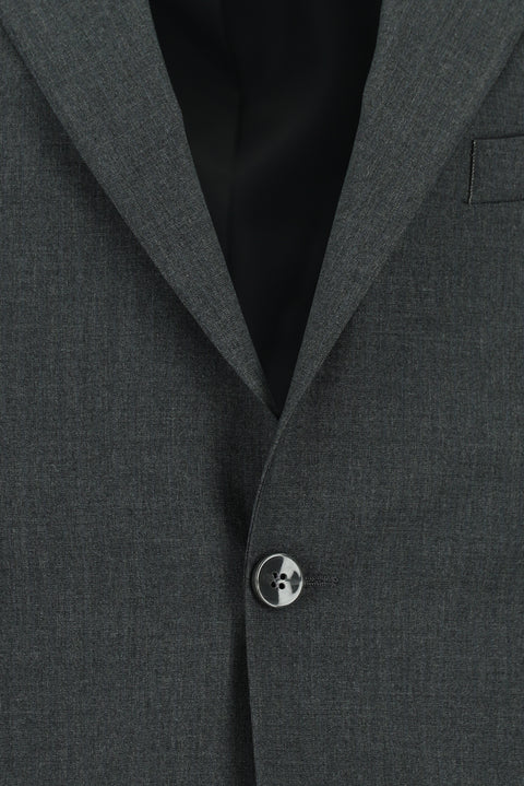 Koyu Füme 6 Drop Regular Fit Standart Kesim Çizgili Pileli Takım Elbise