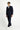  Koyu Lacivert Slim Fit Dar Kesim Çizgili Kruvaze Takım Elbise