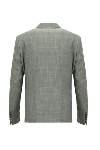  Orta Gri Regular Fit Kareli Takım Elbise