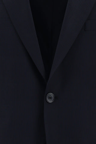  Koyu Lacivert 4 Drop Relaxed Fit Rahat Kesim Ekose Takım Elbise