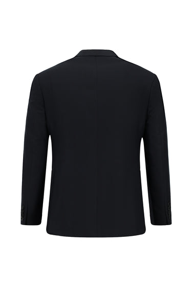 Siyah Slim Fit Dar Kesim Kareli Takım Elbise