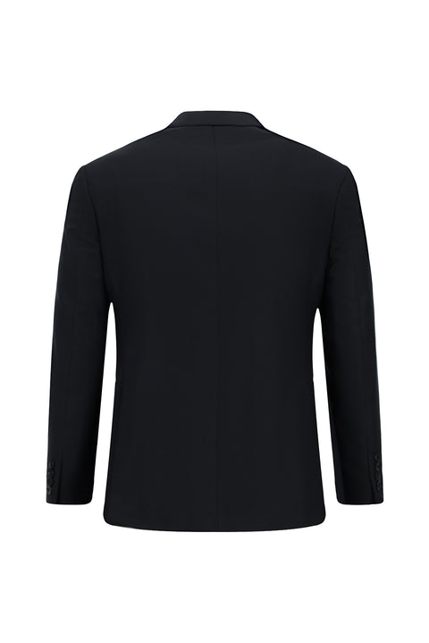 Siyah 7 Drop Slim Fit Dar Kesim Kareli Takım Elbise