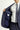 Koyu Lacivert Slim Fit Dar Kesim Kareli Kombinli Takım Elbise