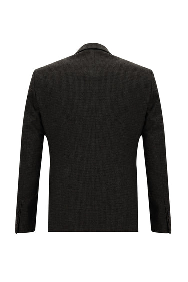 Koyu Kahve Slim Fit Dar Kesim Kombinli Yelekli Takım Elbise