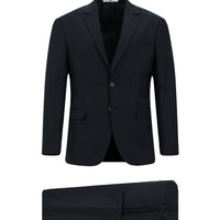 Petrol Yeşili 4 Drop Relaxed Fit Rahat Kesim Kareli Yünlü Takım Elbise