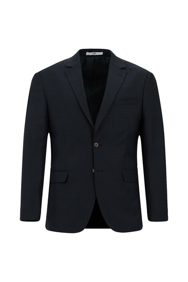 Petrol Yeşili 4 Drop Relaxed Fit Rahat Kesim Kareli Yünlü Takım Elbise