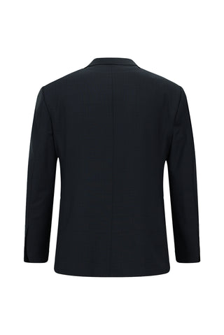  Petrol Yeşili Regular Fit Kareli Yünlü Klasik Takım Elbise