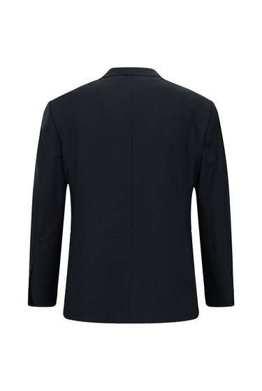 Petrol Yeşili 4 Drop Relaxed Fit Rahat Kesim Kareli Yünlü Takım Elbise