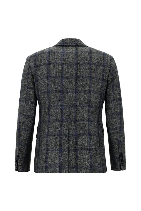 Koyu Füme 7 Drop Slim Fit Dar Kesim Takım Elbise