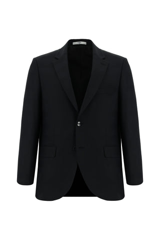  Siyah Regular Fit Klasik Desenli Takım Elbise