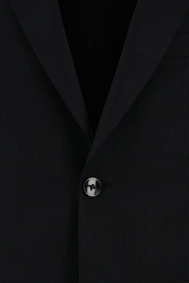  Siyah Regular Fit Klasik Desenli Takım Elbise