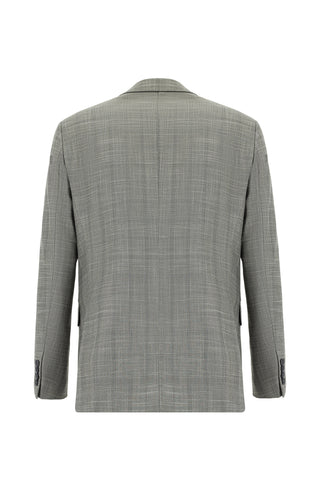  Küf Yeşili Regular Fit Klasik Ekose Takım Elbise