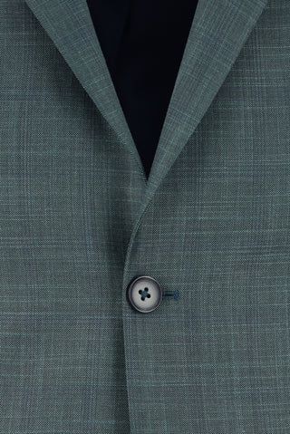  Koyu Yeşil Regular Fit Klasik Ekose Takım Elbise
