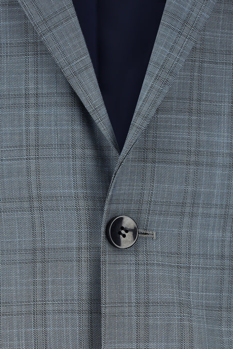 İndigo 6 Drop Regular Fit Standart Kesim Ekose Takım Elbise