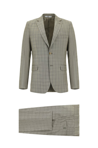  Orta Vizon Regular Fit Klasik Ekose Takım Elbise