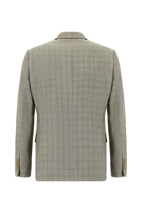 Orta Vizon 6 Drop Regular Fit Standart Kesim Ekose Takım Elbise