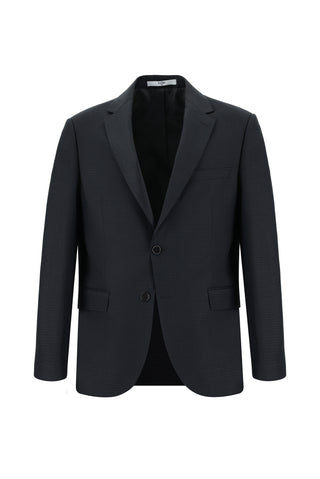  Koyu Antrasit Slim Fit Dar Kesim Klasik Ekose Takım Elbise