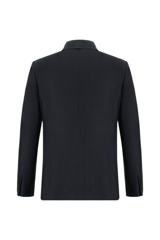  Koyu Antrasit Slim Fit Dar Kesim Klasik Ekose Takım Elbise