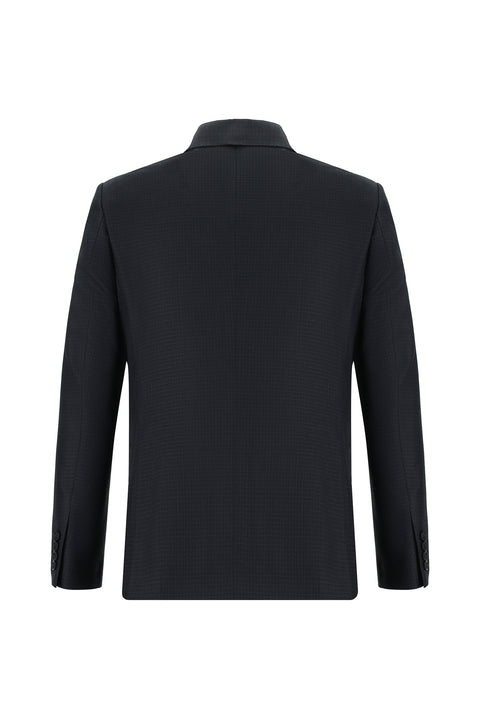 Koyu Antrasit 7 Drop Slim Fit Dar Kesim Ekose Takım Elbise