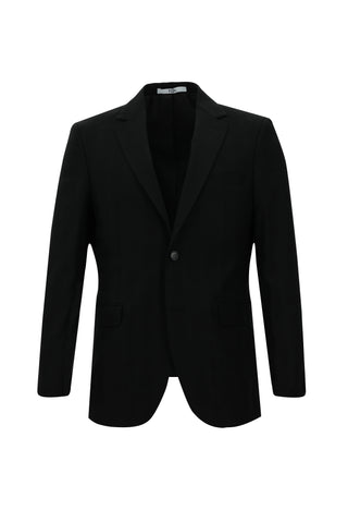  Siyah Regular Fit Ekose Takım Elbise