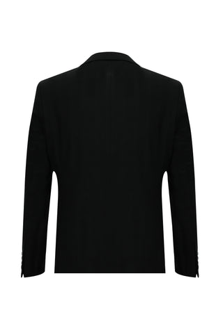  Siyah Regular Fit Ekose Takım Elbise