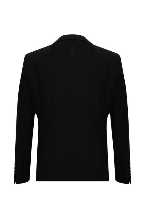 Siyah 6 Drop Regular Fit Standart Kesim Ekose Takım Elbise