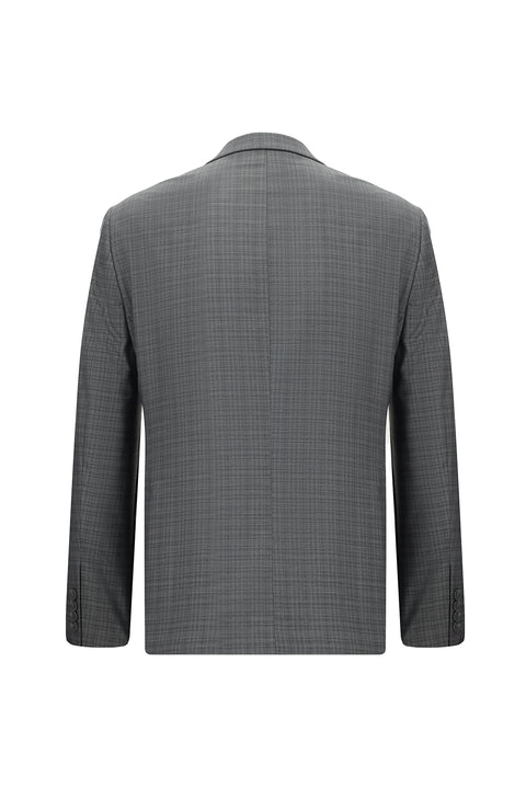 Açık Füme 7 Drop Slim Fit Dar Kesim Desenli Takım Elbise