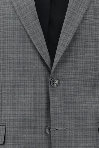  Açık Füme Slim Fit Dar Kesim Desenli Takım Elbise